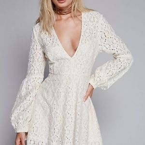 Deep V-Cut Free People Dress
